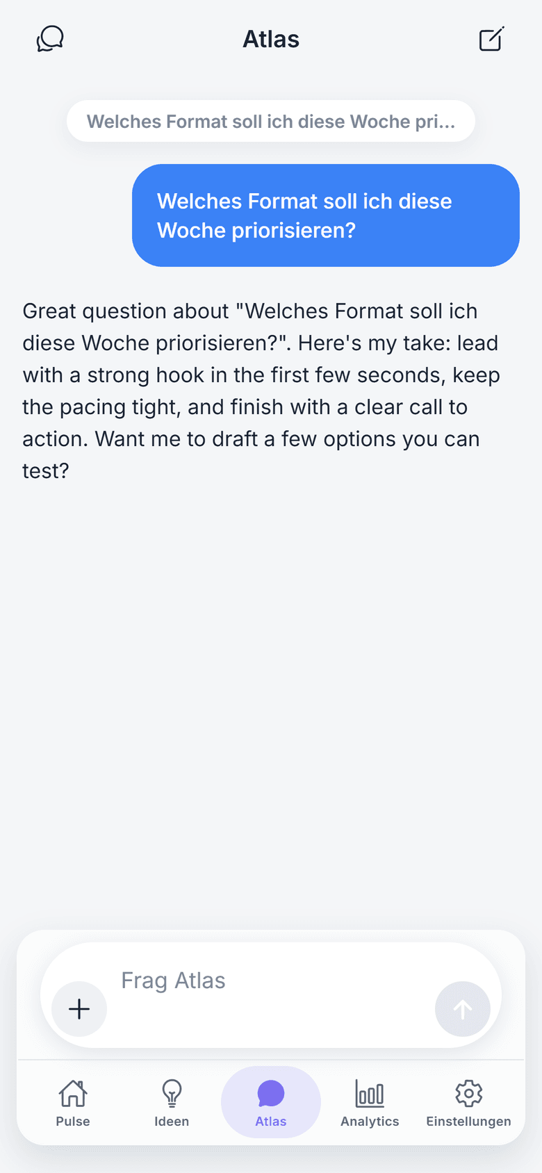 Assistent im Gespräch: Frage und Antwort im Chat